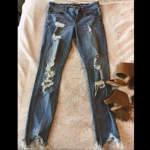 Express Distressed Jeans